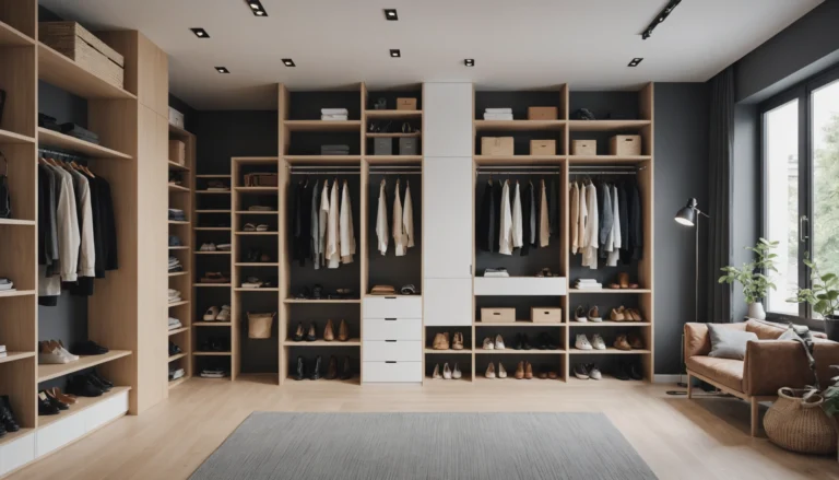 garderobe unter treppe offen