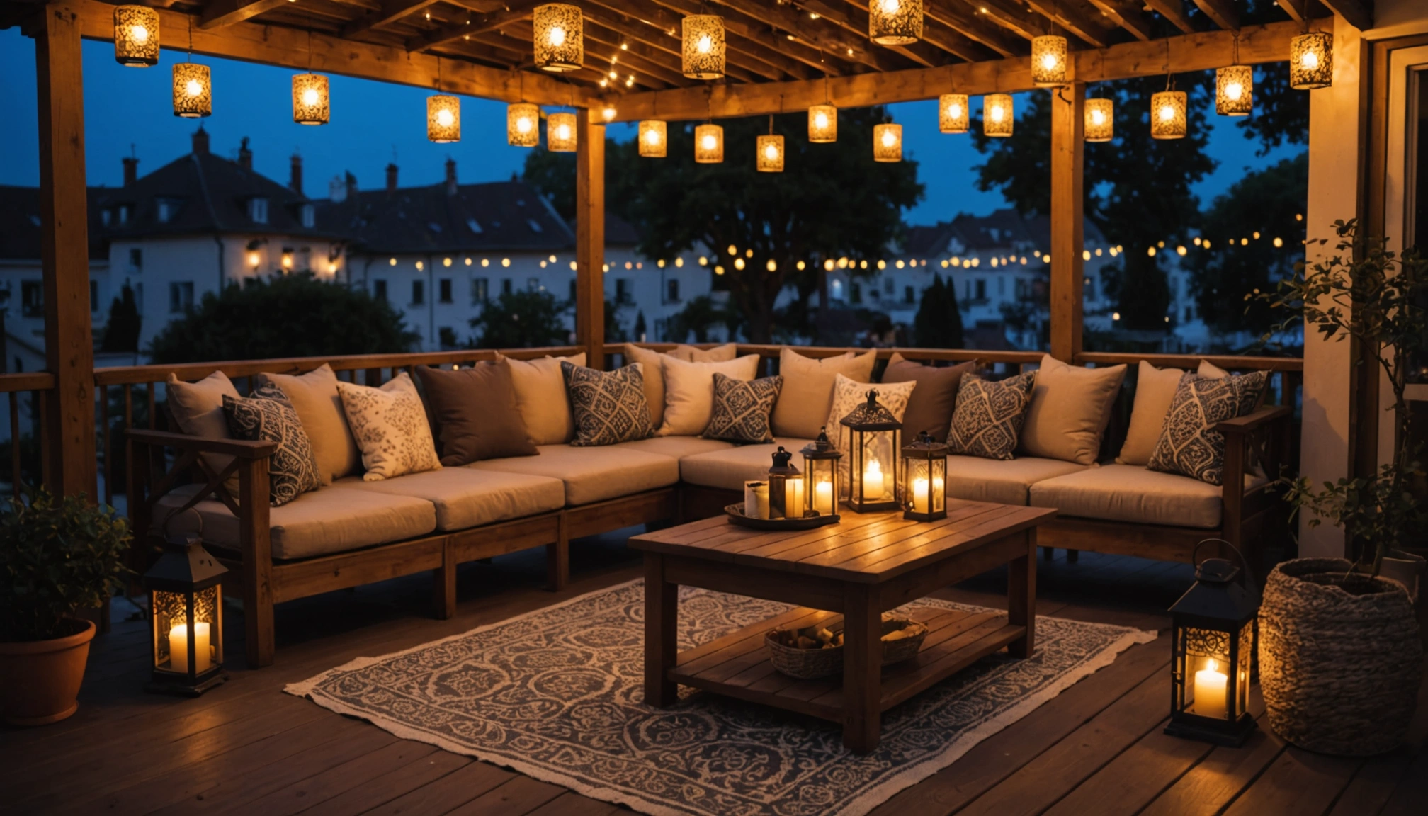 windlichter für die terrasse
